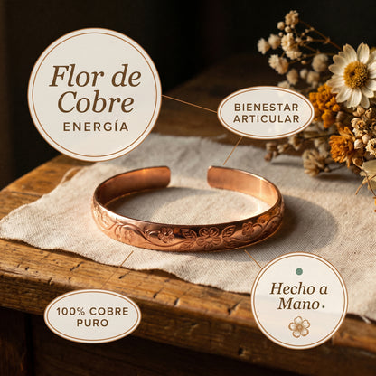 Brazalete Flor de Cobre
