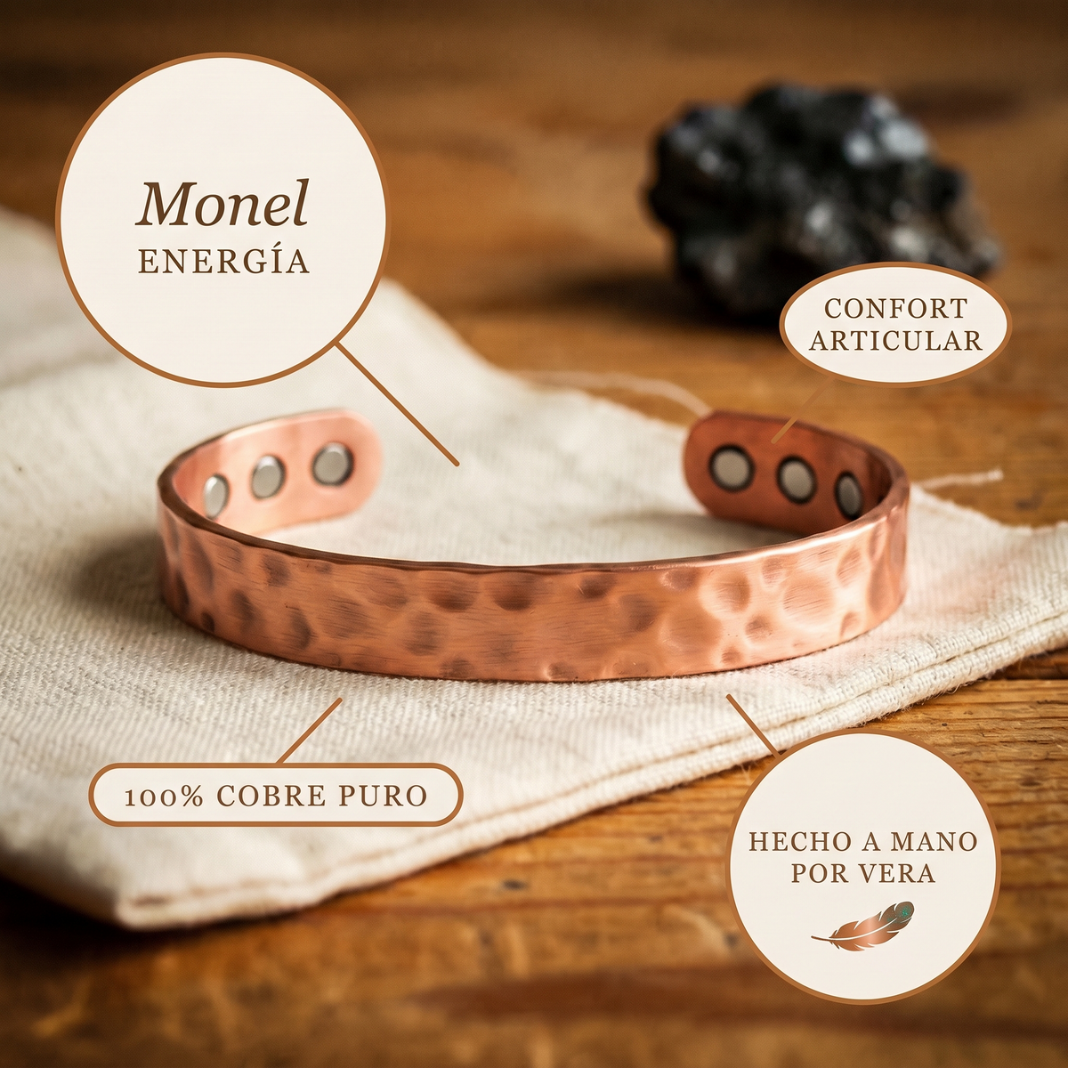 Brazalete Clásico de Cobre