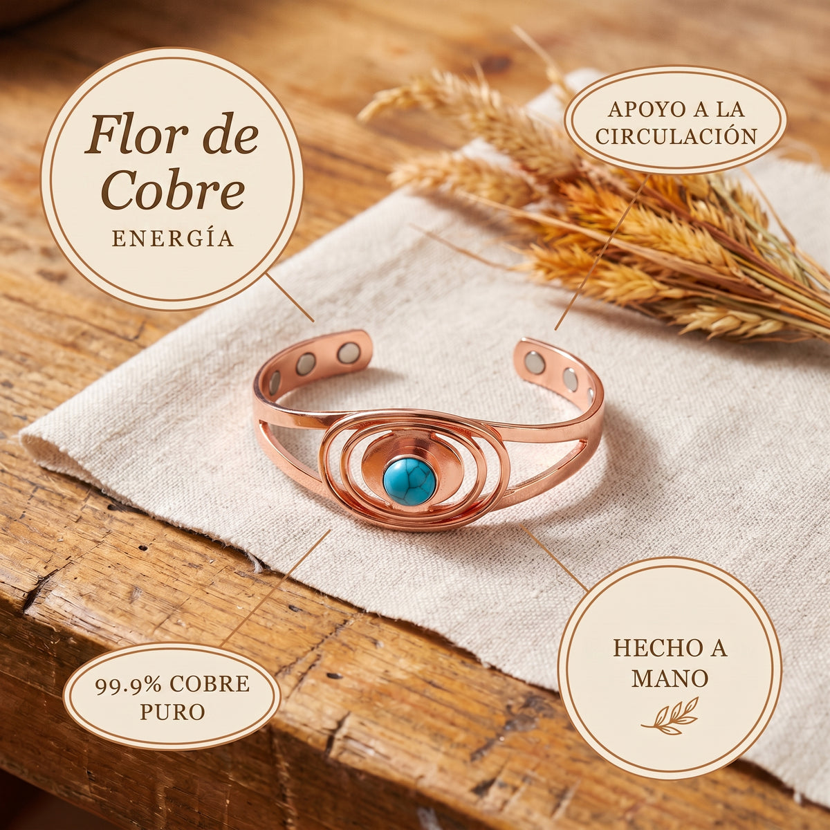 Brazalete Ojo de Cobre