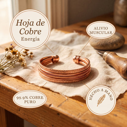Brazalete Hoja de Cobre